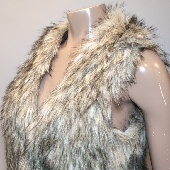 NEW Ralph Lauren Denim & Supply Faux Fur Sleeveless Vest Plush Winter Size Small - Picture 4 of 12